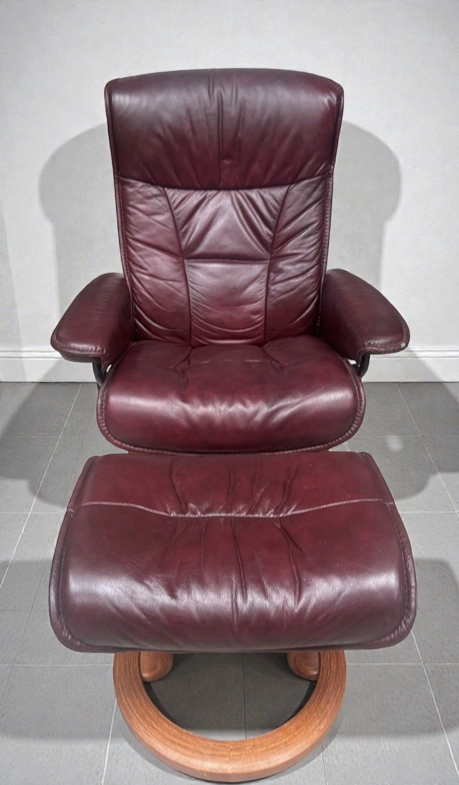 Ekorness Stressless Reclining Armchair And Footstool Consul Range Super Quality photo for sale