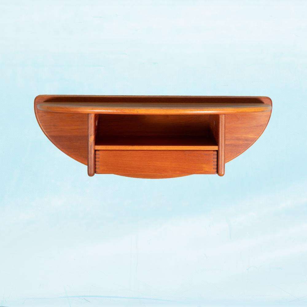 Deens Design Teakhouten Wandconsole, Kai Kristiansen photo furniture
