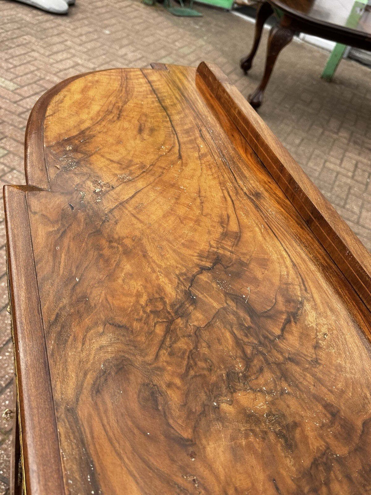 photo furniture Victorian Burr Walnut Credenza.