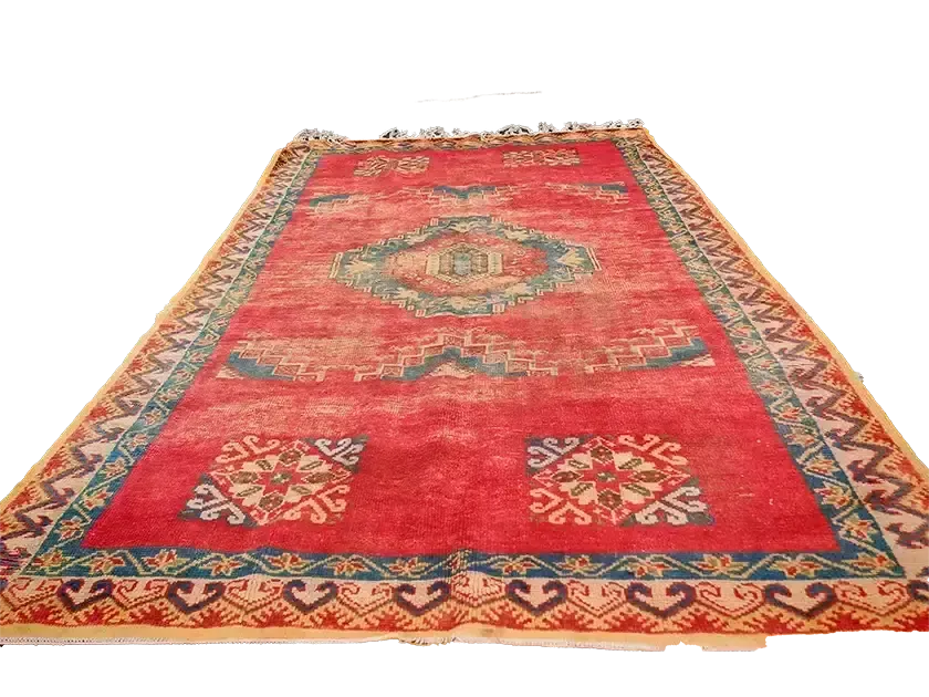 No Custom Fee/  Antique Handmade Moroccan Rug 100% Wool 265×162 Cm photo furniture
