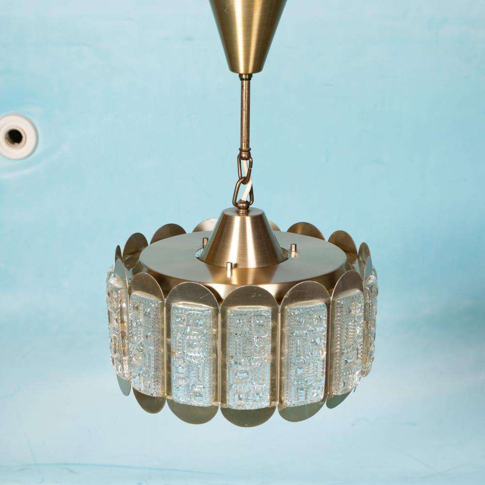 Vintage Danish Design Vitrika Glass Pendant Lamp photo furniture