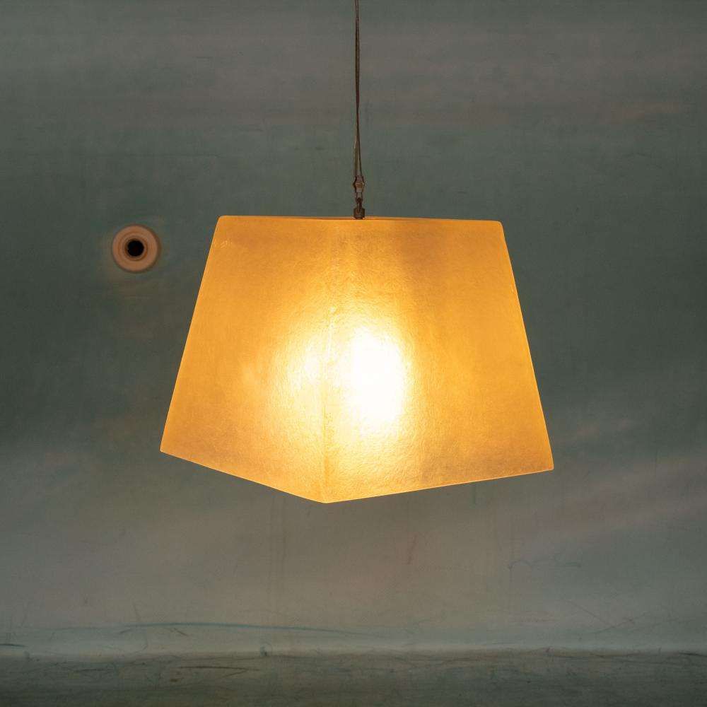 Verlichting Minimalistisch Vintage Hanglamp Van Glasvezel, Roche Bobois photo