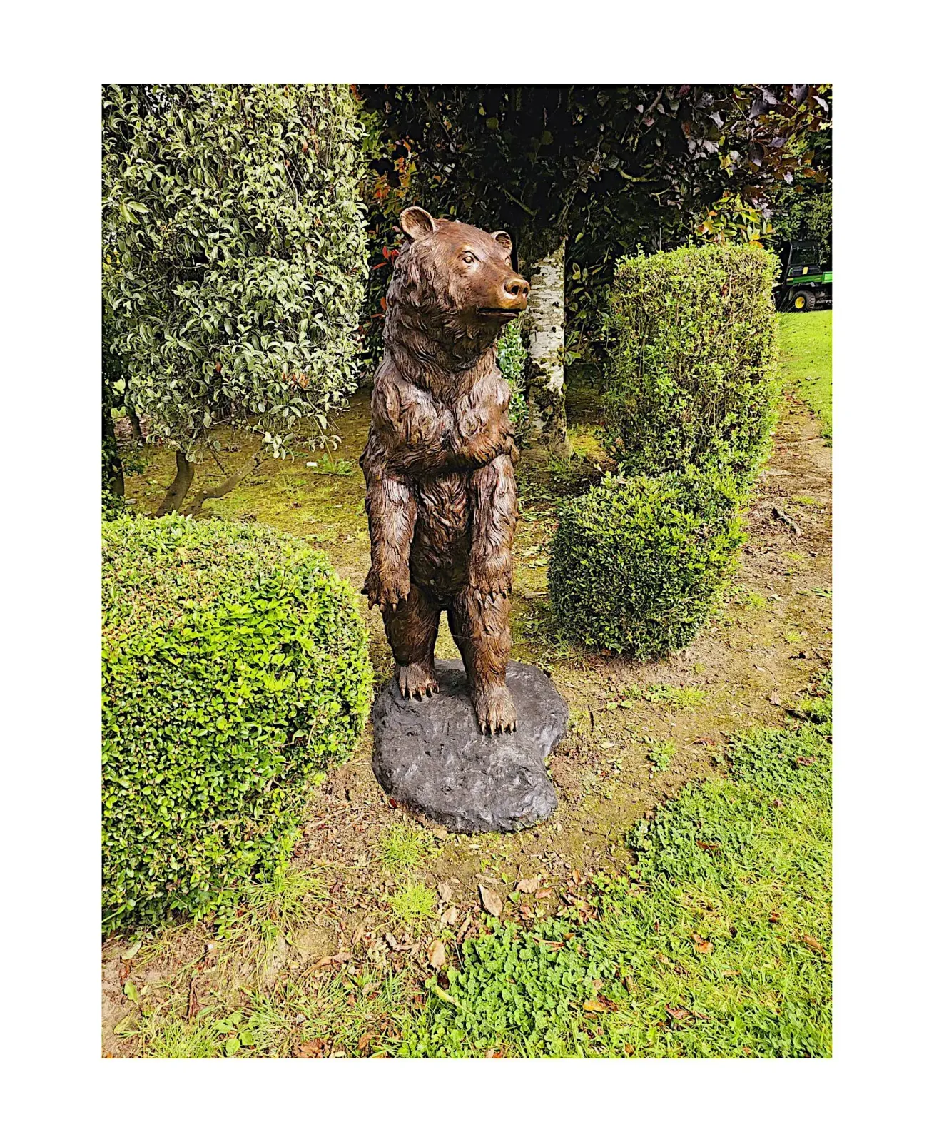 A Very Fine Bronze Animalier Garden Sculpture Of A Bear photo Garden Decor