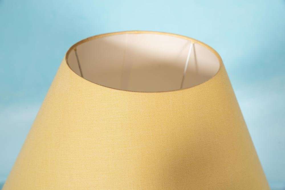 Bohemian Table Lamp 1970s, Vintage Earthenware & Brass photo buy