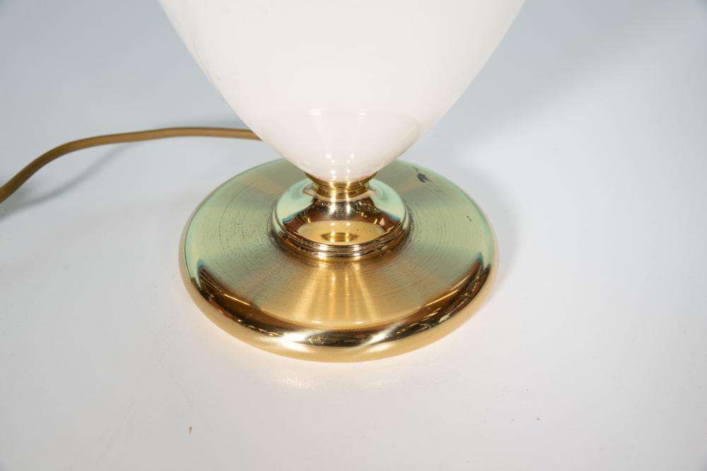 photo for sale Bohemian Table Lamp 1970s, Vintage Earthenware & Brass