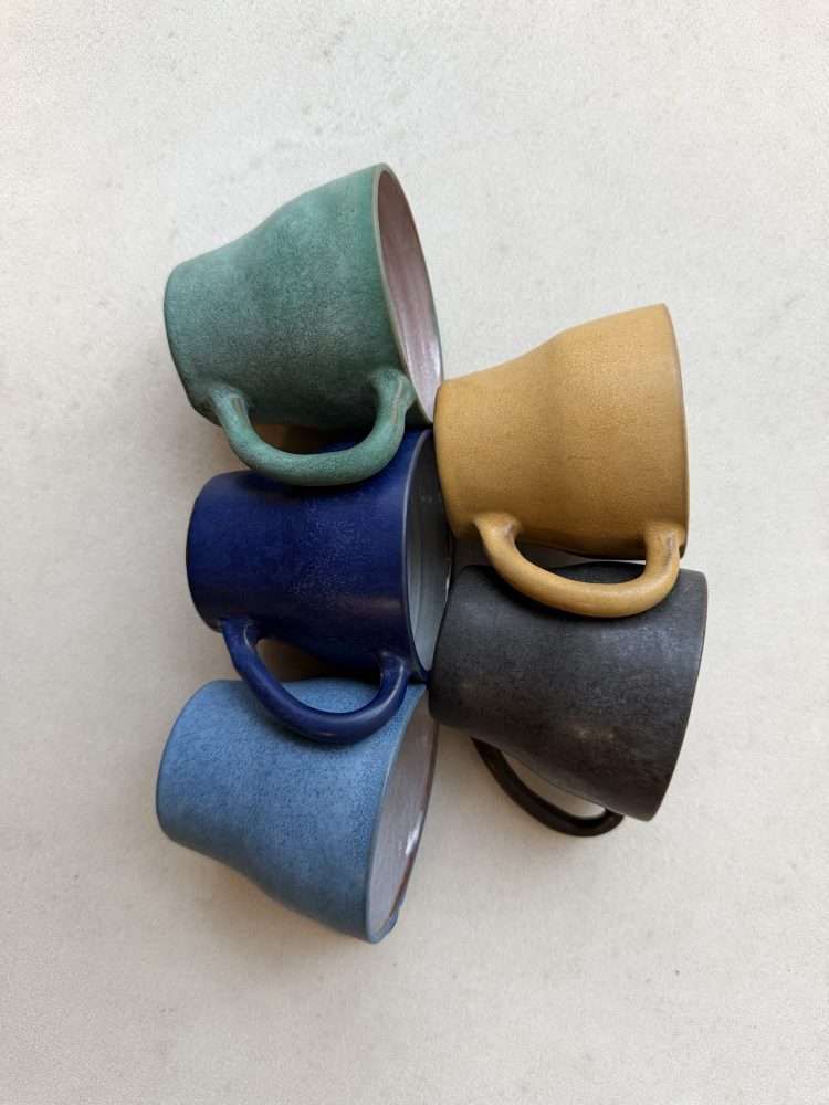 Set Van Vijf Scandinavische Studiobekers Uit De Jaren 1960 photo 170.0