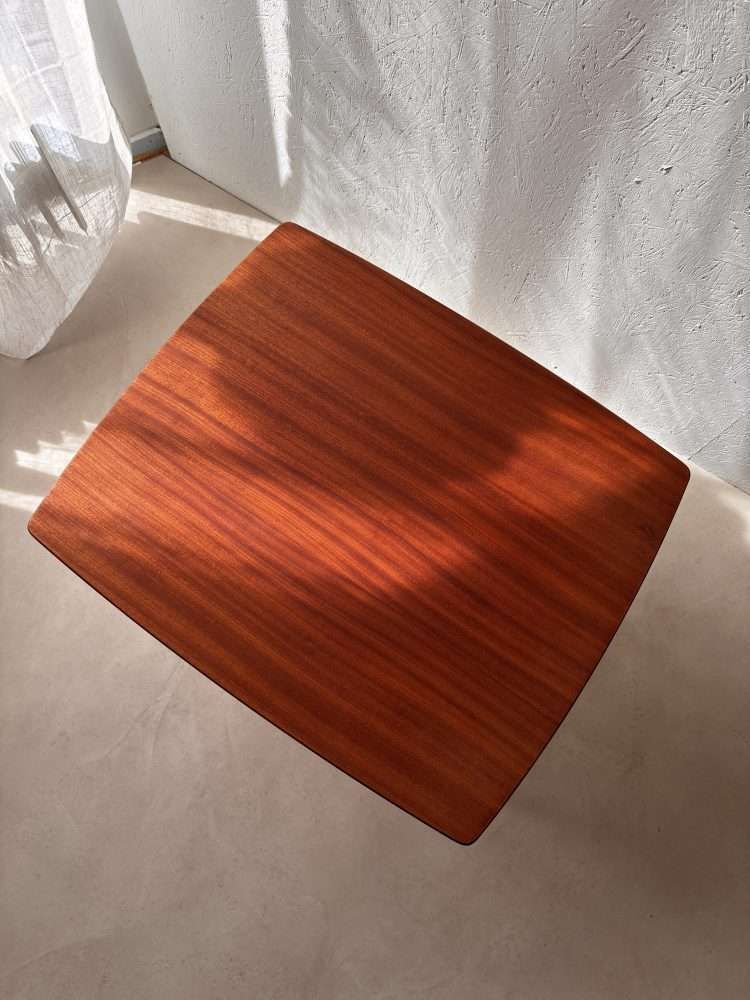 Swedish Design Side Table Alberts Mahogany & Webbing 1960s photo for sale