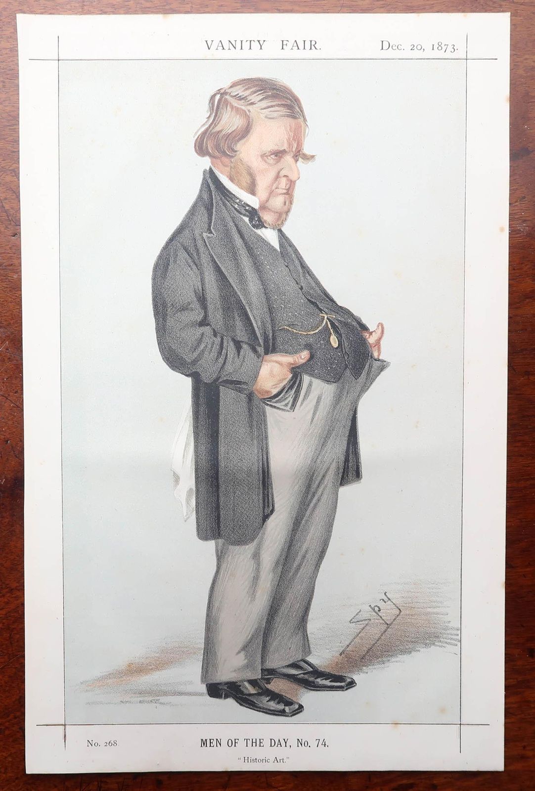 Set Of 12 Original Antique Vanity Fair " Spy " Prints. " Men Of The Day ". 1873 photo furniture