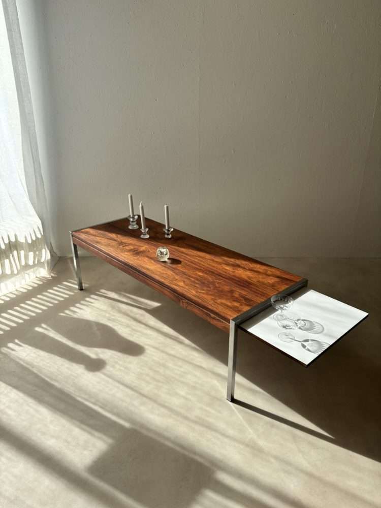 Vintage Dutch Design Coffee Table Topform Rosewood 1960s