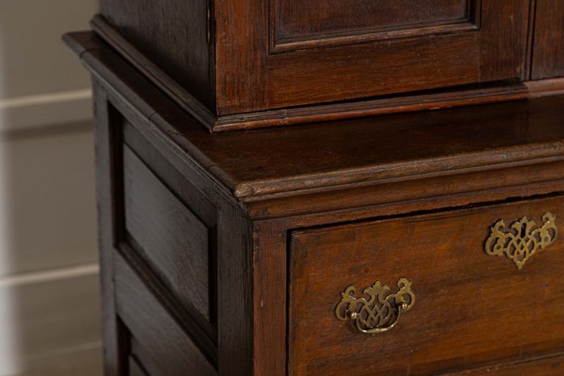 photo for sale Monumental English Georgian Breakfront Oak Estate Housekeepers Cupboard