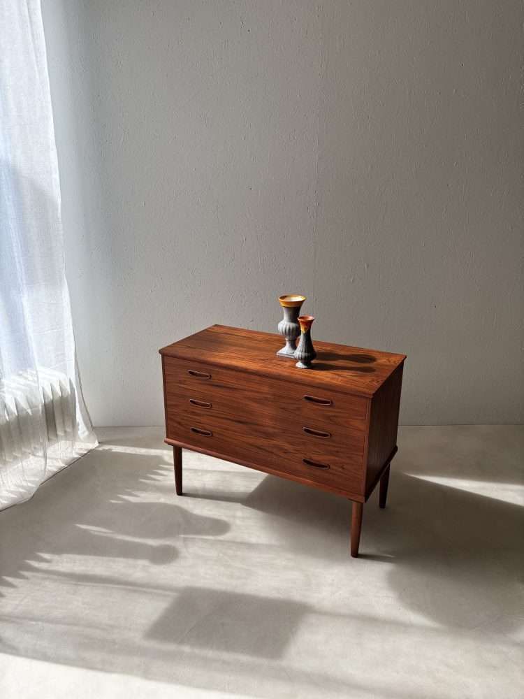 photo for sale Fully Renovated Teak Chest Of Drawers, 60s Vintage Design Cabinet