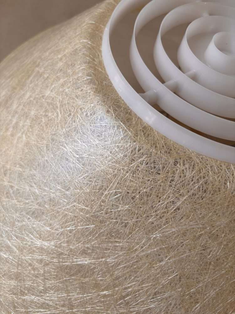 Louis Kalff Philips Ceiling Lamp, 1950s Fiberglass photo furniture
