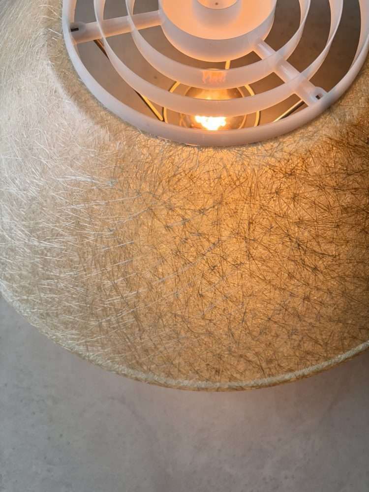 Lighting Louis Kalff Philips Ceiling Lamp, 1950s Fiberglass photo