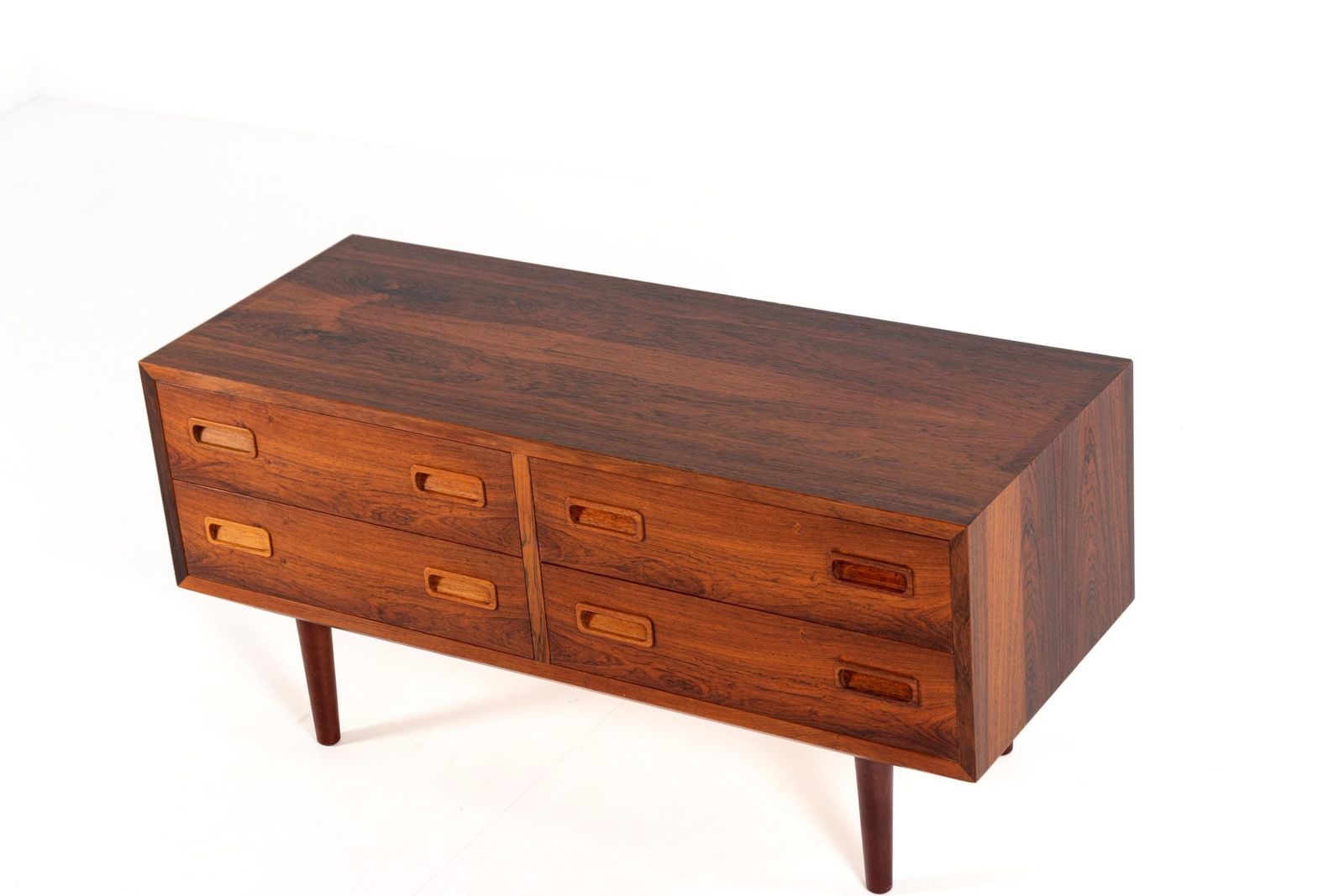 Low Mid Century Danish Rosewood Chest Of Drawers By Poul Hundevad For Hundevad & Co, 1960s photo Furniture
