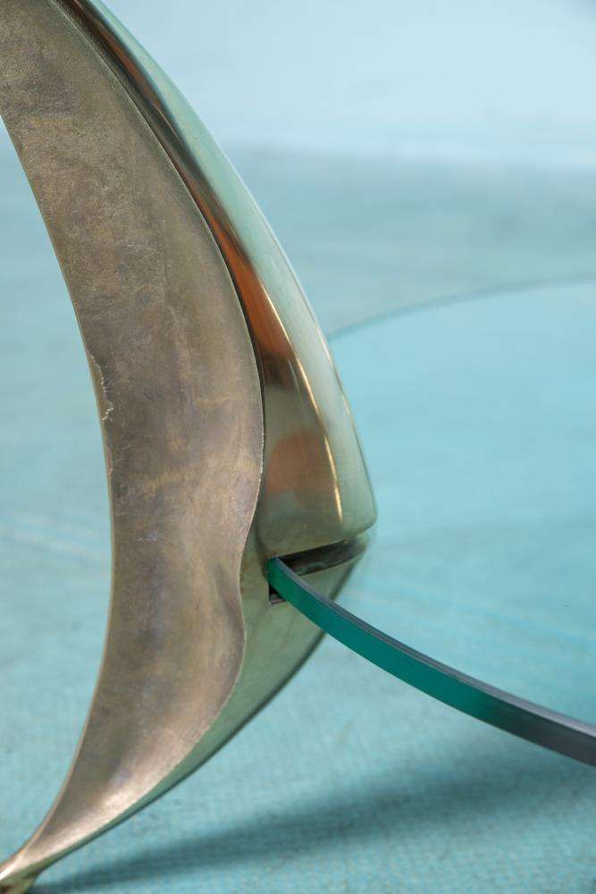 Space Age Italiaans Design Salontafel – Messing Salontafel photo vinterior