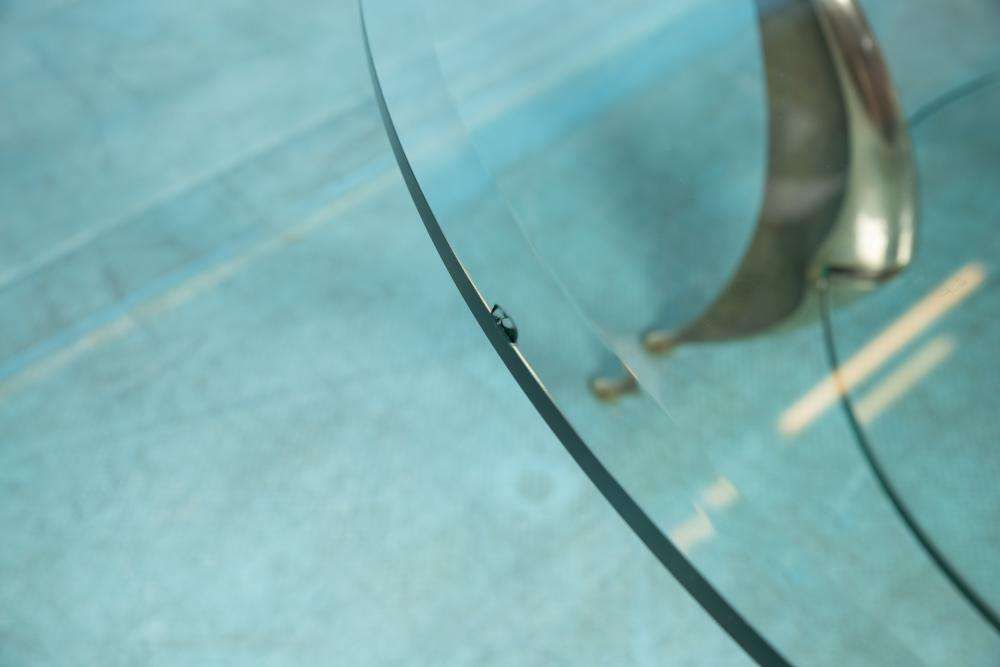 808.0 Space Age Italiaans Design Salontafel – Messing Salontafel photo