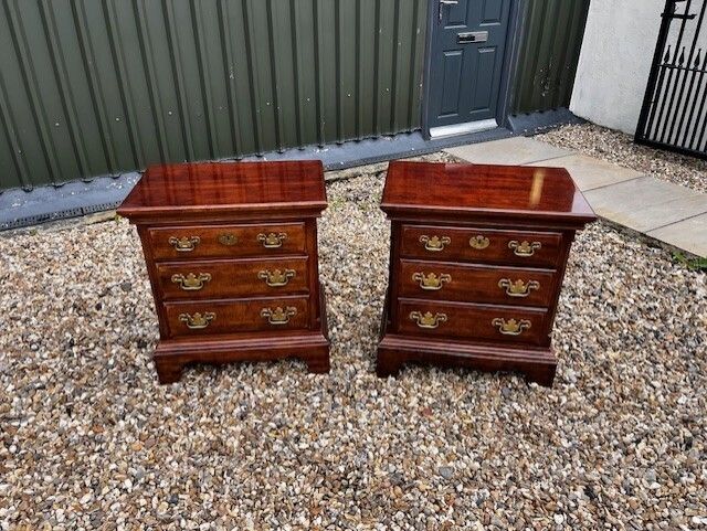 A Pair Of High Quality Georgian Style Mahogany Chests photo furniture