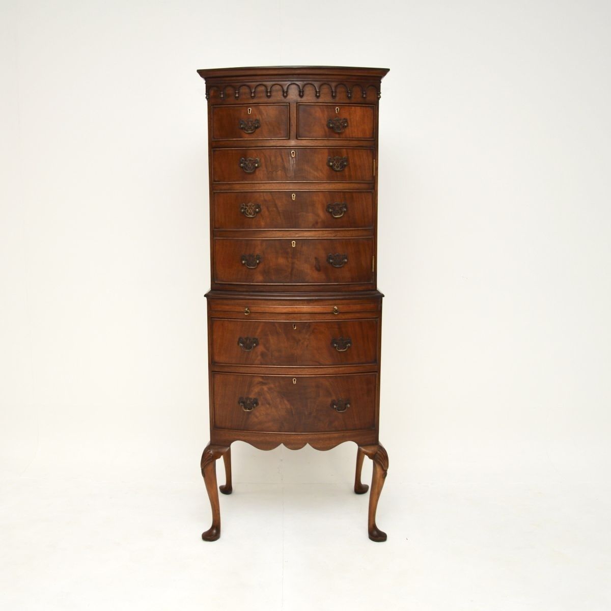 Antique Mahogany Cabinet / Chest On Legs photo for sale