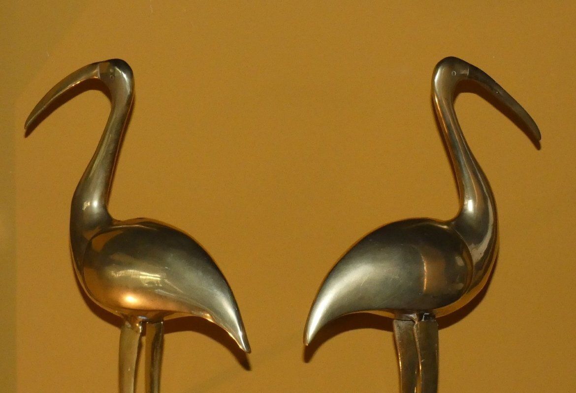 Brass Ibis Sculptures, France, 1960s, Set Of 2 photo buy