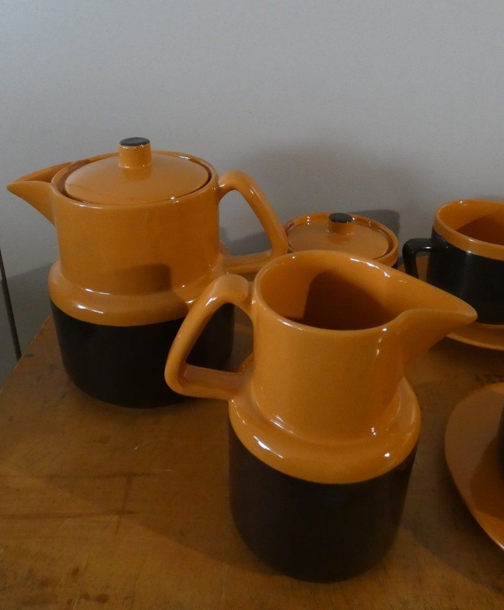 Tea Set By Settimo Rometti For Rometti Ceramiche, 1960s, Set Of 15 photo Home Decor
