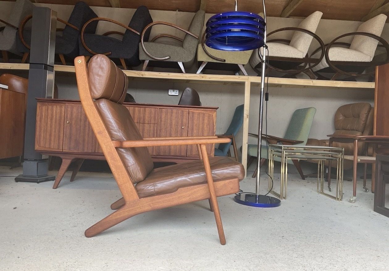 Hans Wegner Ge290 Teak High Backed Armchair For Getama Of Denmark Mid Century photo buy