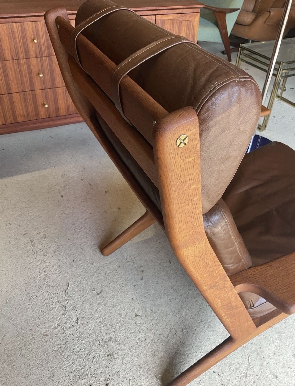 photo furniture Hans Wegner Ge290 Teak High Backed Armchair For Getama Of Denmark Mid Century