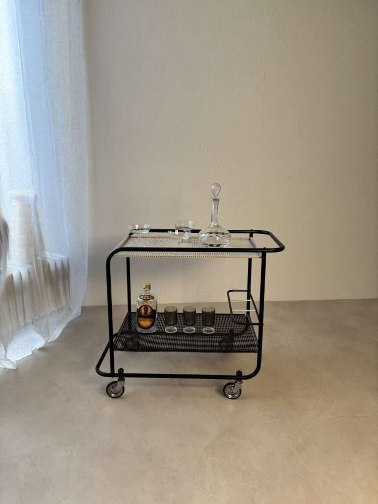 photo vintage Pilastro Tea Trolley Tjerk Reijenga 1960s