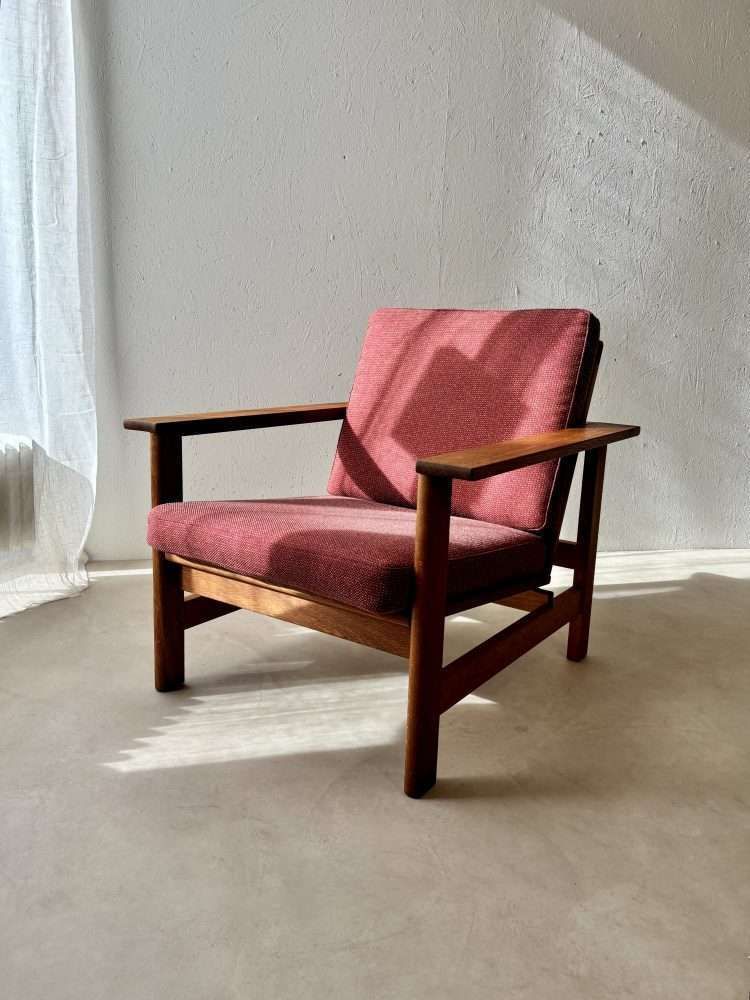 Fredericia Fauteuil Søren Holst Model 2551 Eiken Ca. Jaren 1960