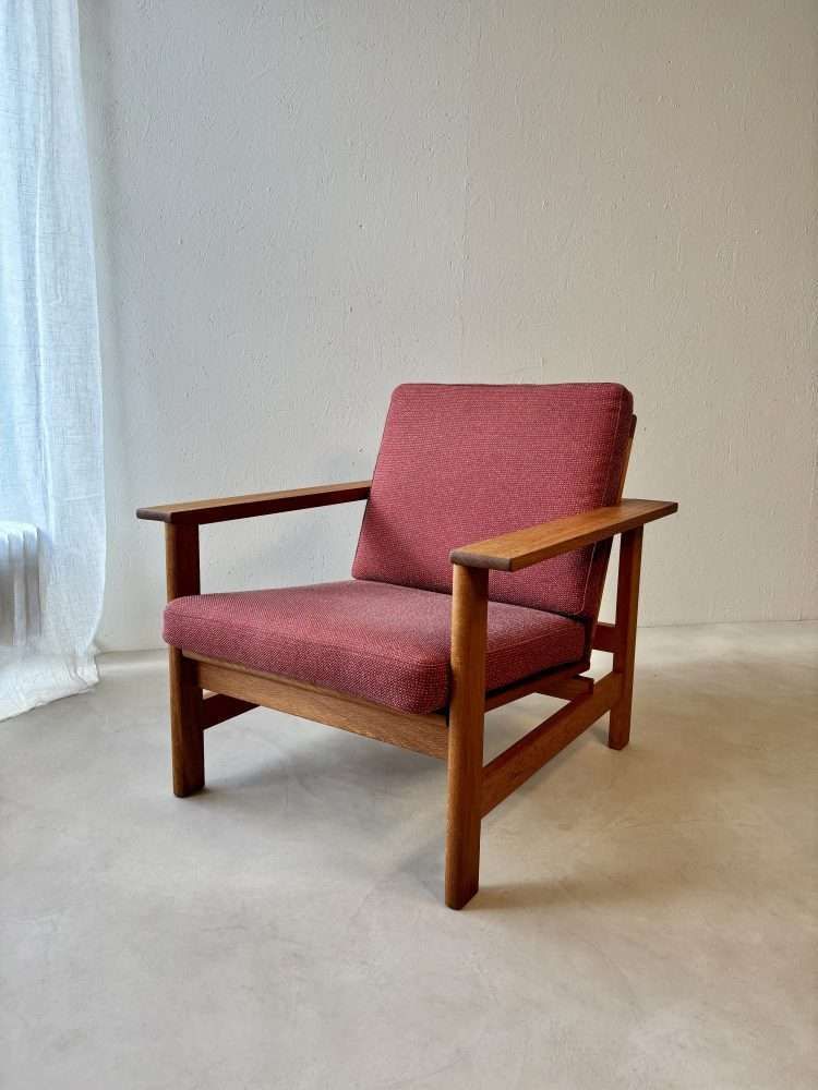 photo vintage Fredericia Fauteuil Søren Holst Model 2551 Eiken Ca. Jaren 1960