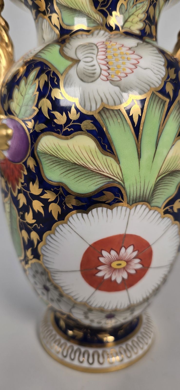 photo buy 19th Century Hand Painted Spode China Vase Circa 1890, English