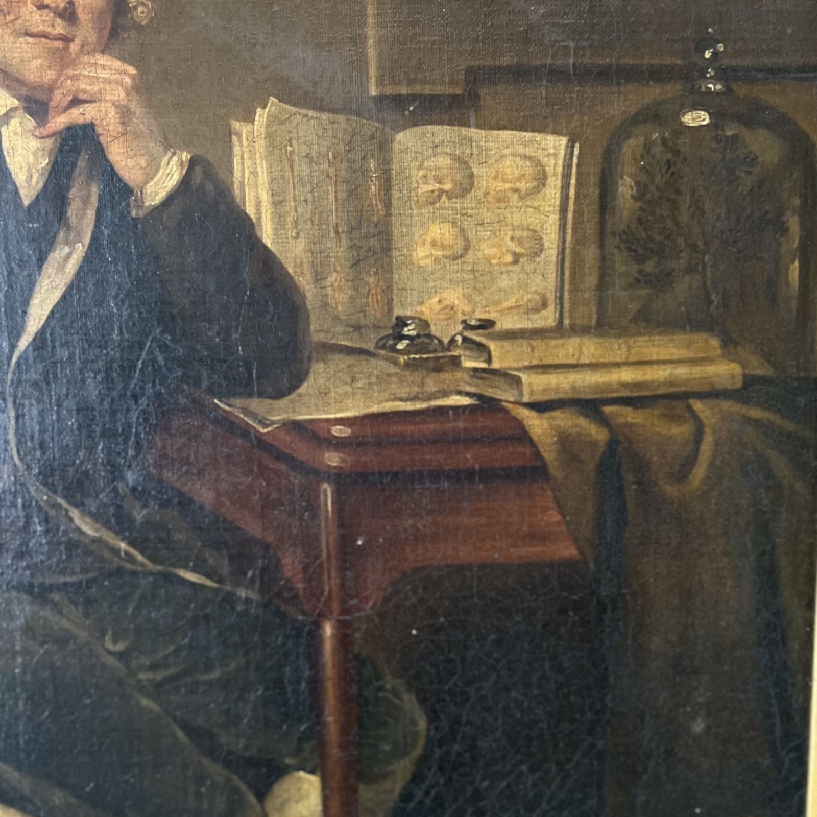 Antique Oil On Canvas Portrait Of John Hunter photo 850.0
