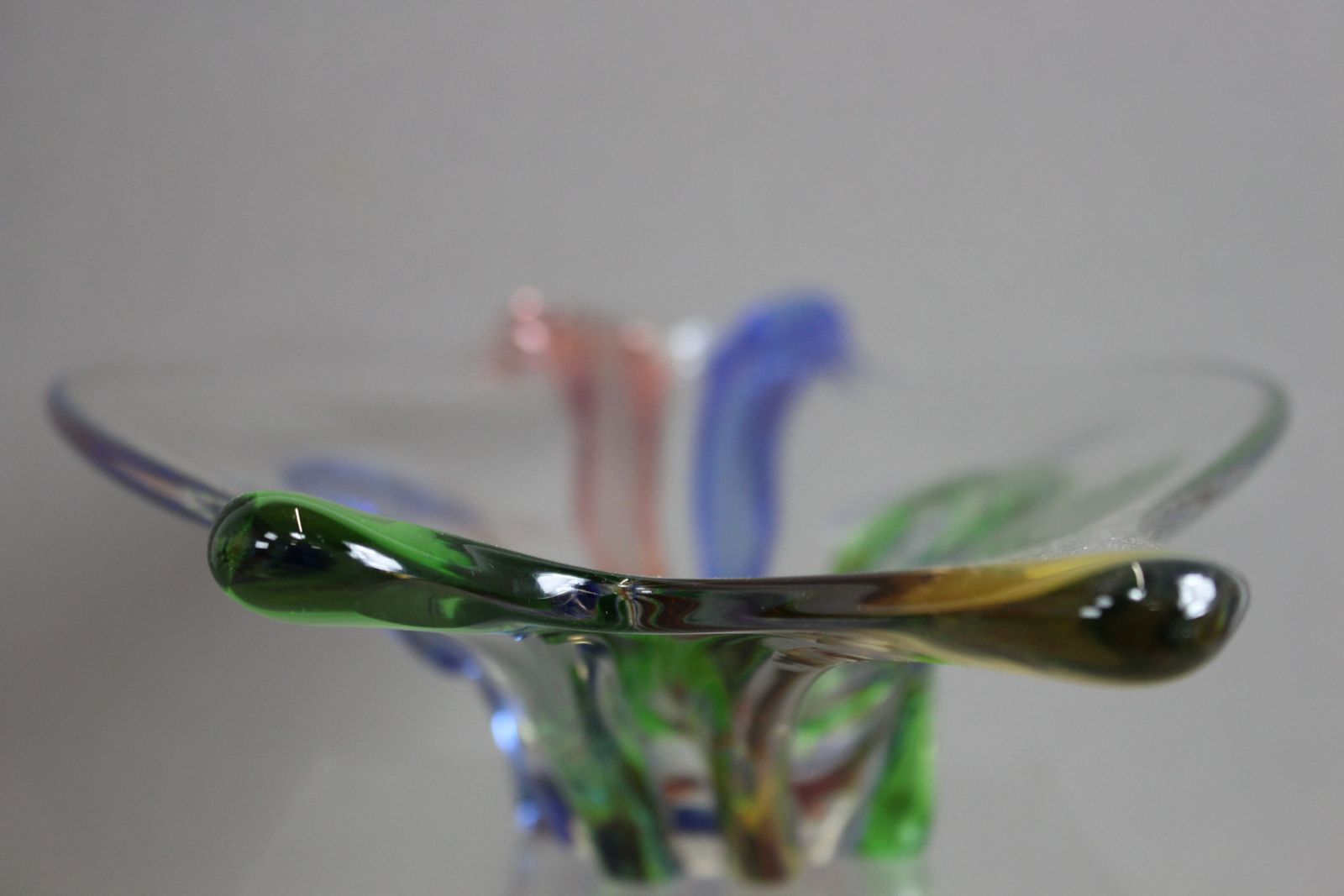Czech Art Glass Large Rhapsody Bowl By Frantisek Zemek photo furniture