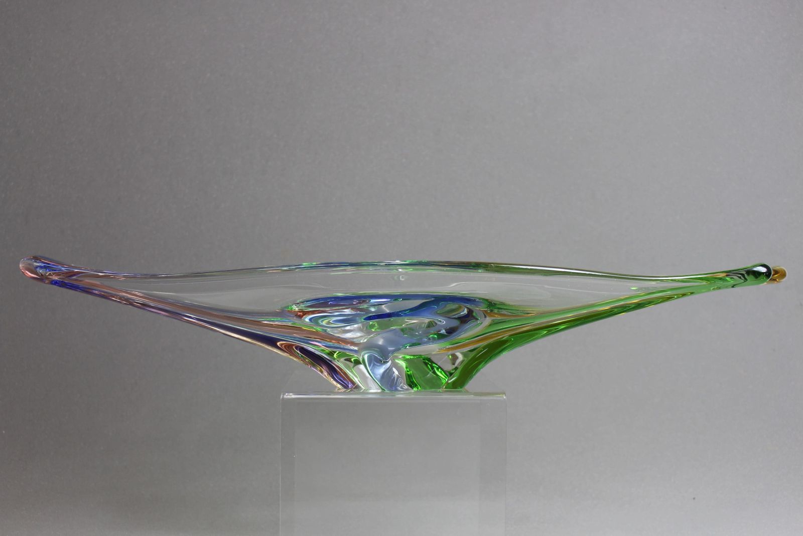 Czech Art Glass Large Rhapsody Bowl By Frantisek Zemek photo buy