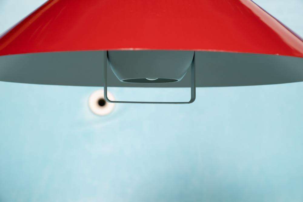 Vintage Deens Design Hanglamp, Horn Minimalist Pendant Jaren 1970 photo 227.0