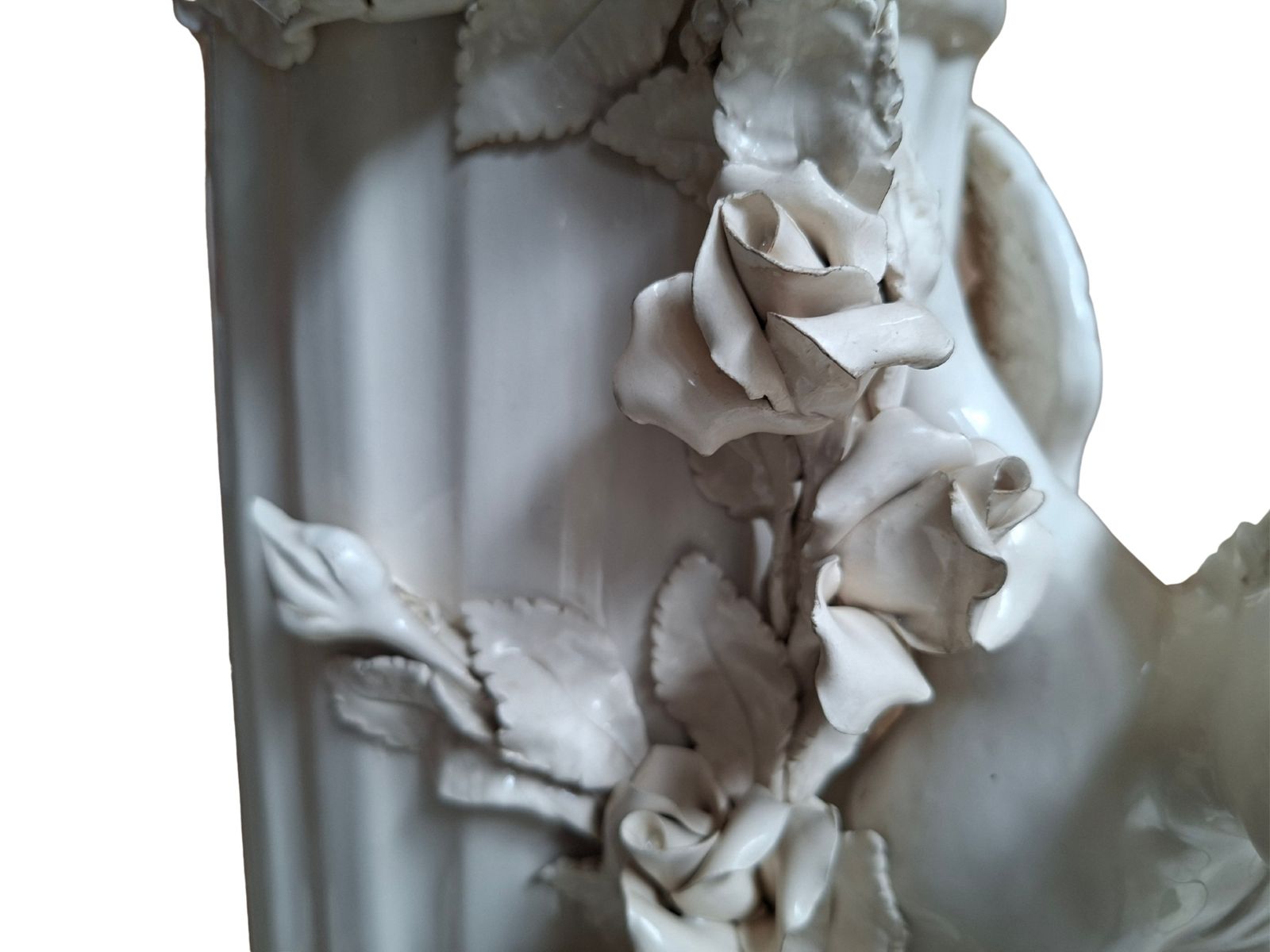 Elegante Colonna Con Angeli In Ceramica – Stile Neo Barocco (Anni '80) photo 661.5