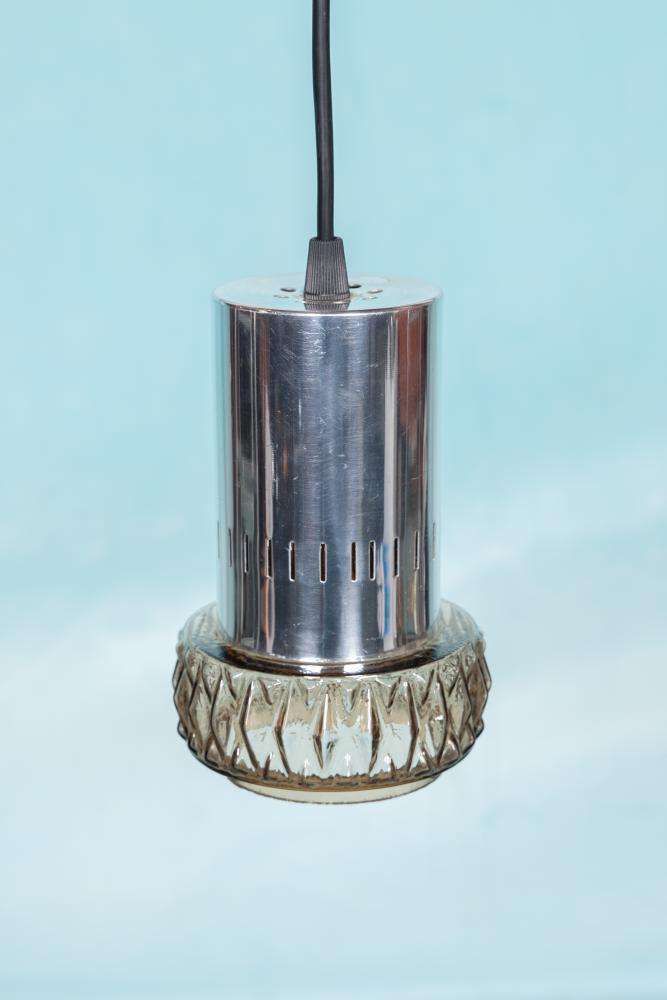 Space Age Hanglamp Glas, Mid Century Glas Jaren 60 Hanglamp photo Verlichting