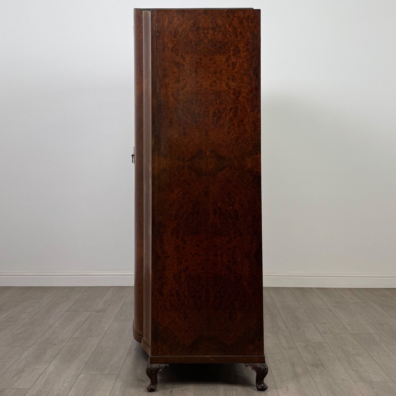 Antique 20th Century Large Edwardian Wardrobe In Burr Walnut ( Af 5611 ) photo Furniture