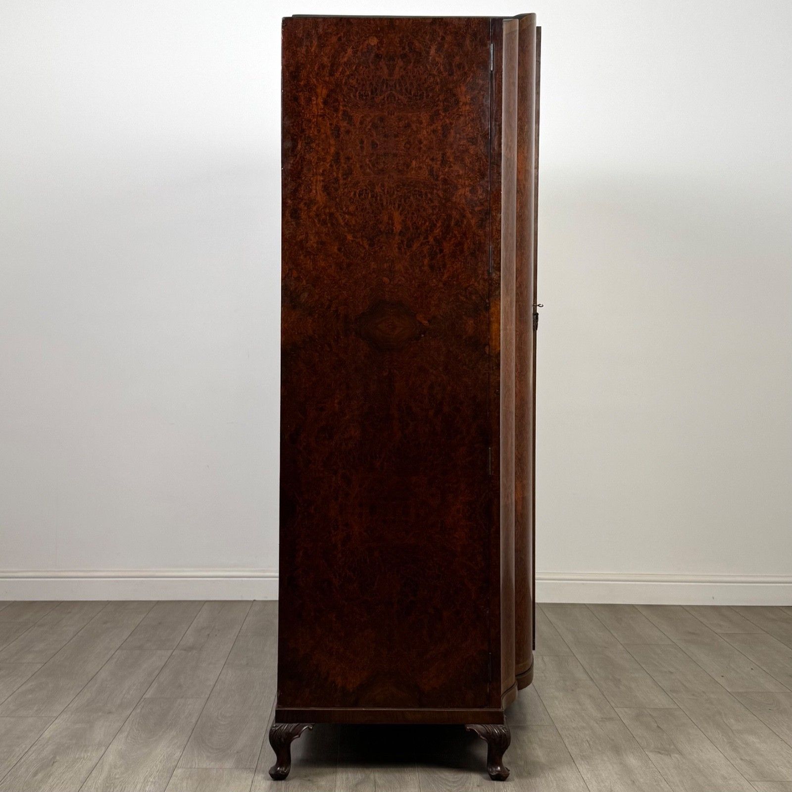 Antique 20th Century Large Edwardian Wardrobe In Burr Walnut ( Af 5611 ) photo vintage