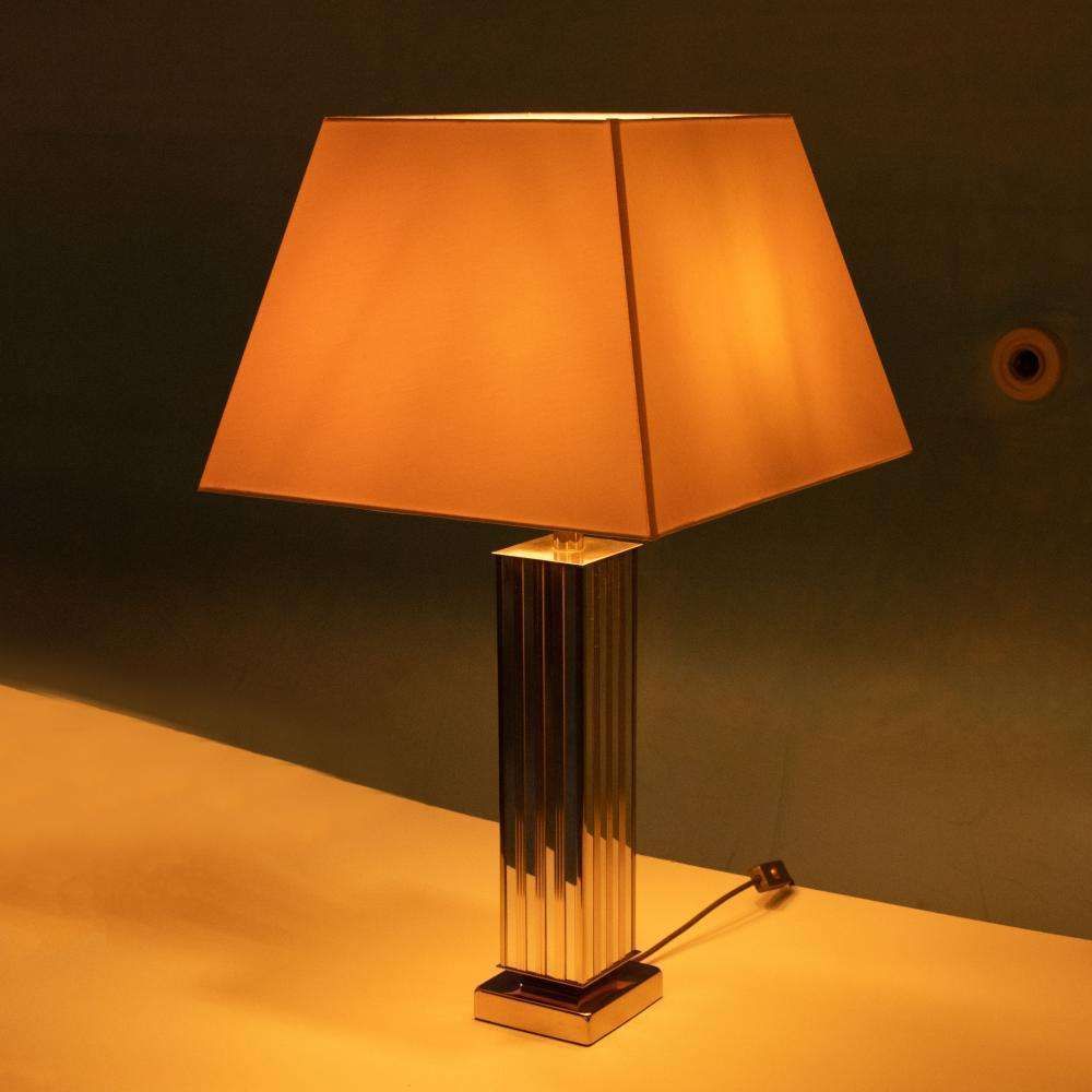photo vinterior Vintage Xl Tafellamp Jaren 70, Minimalistisch Hotel Chic