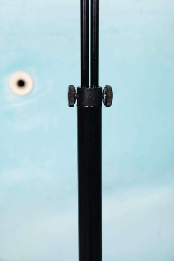 Space Age Arc Lamp Matte Black, Vintage Arc Lamp 70s photo vinterior