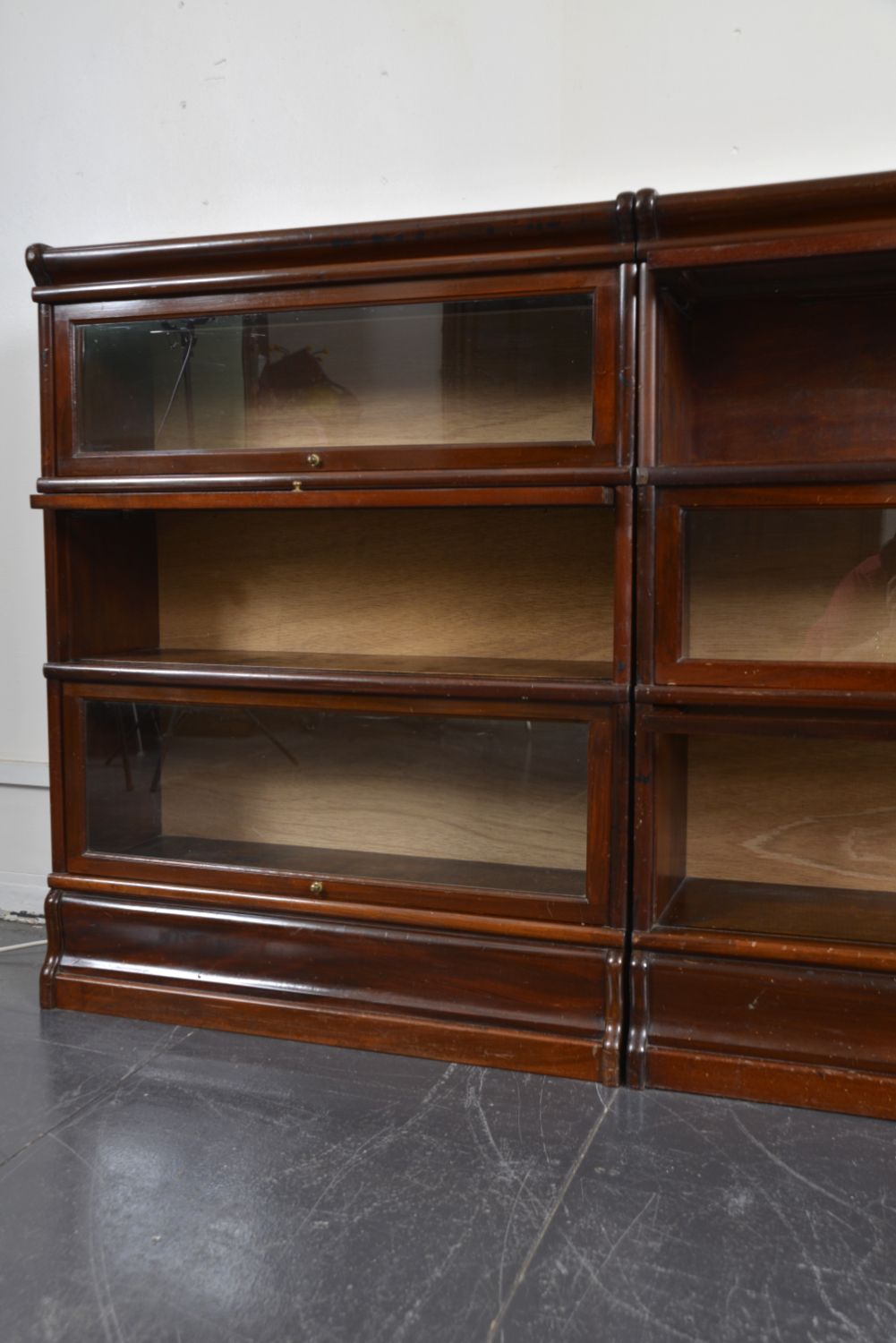 Set Of 9 Antique Mahogany Globe Wernicke Barristers Glazed Stacking Bookcase Cabinet Of Curiosities Uk photo buy
