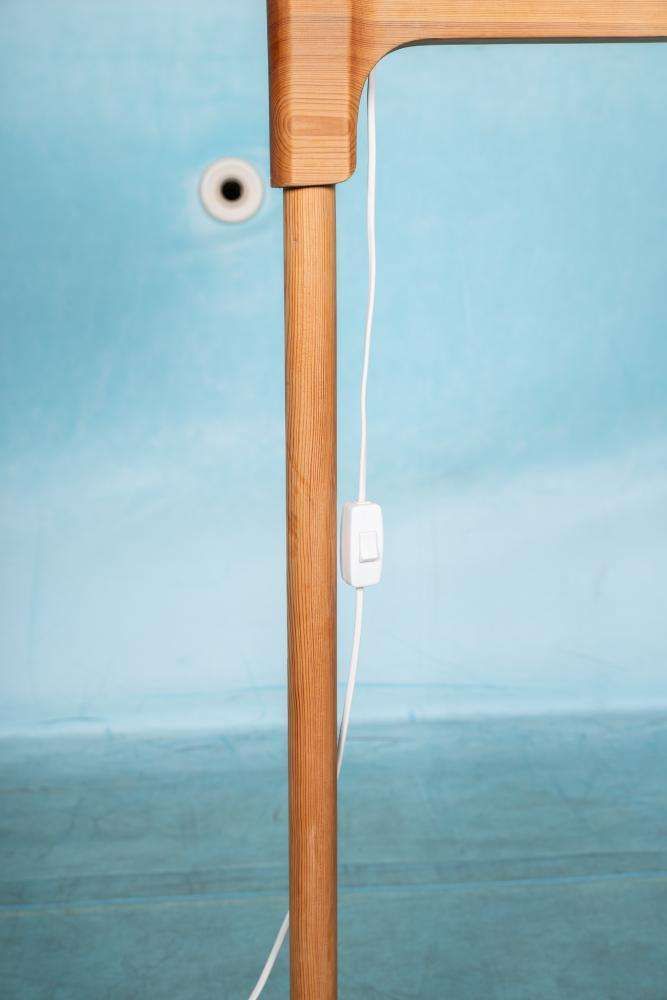 Minimalistische Carl Malmsten Vloerlamp – Grenen Vloerlamp, Zweden photo buy