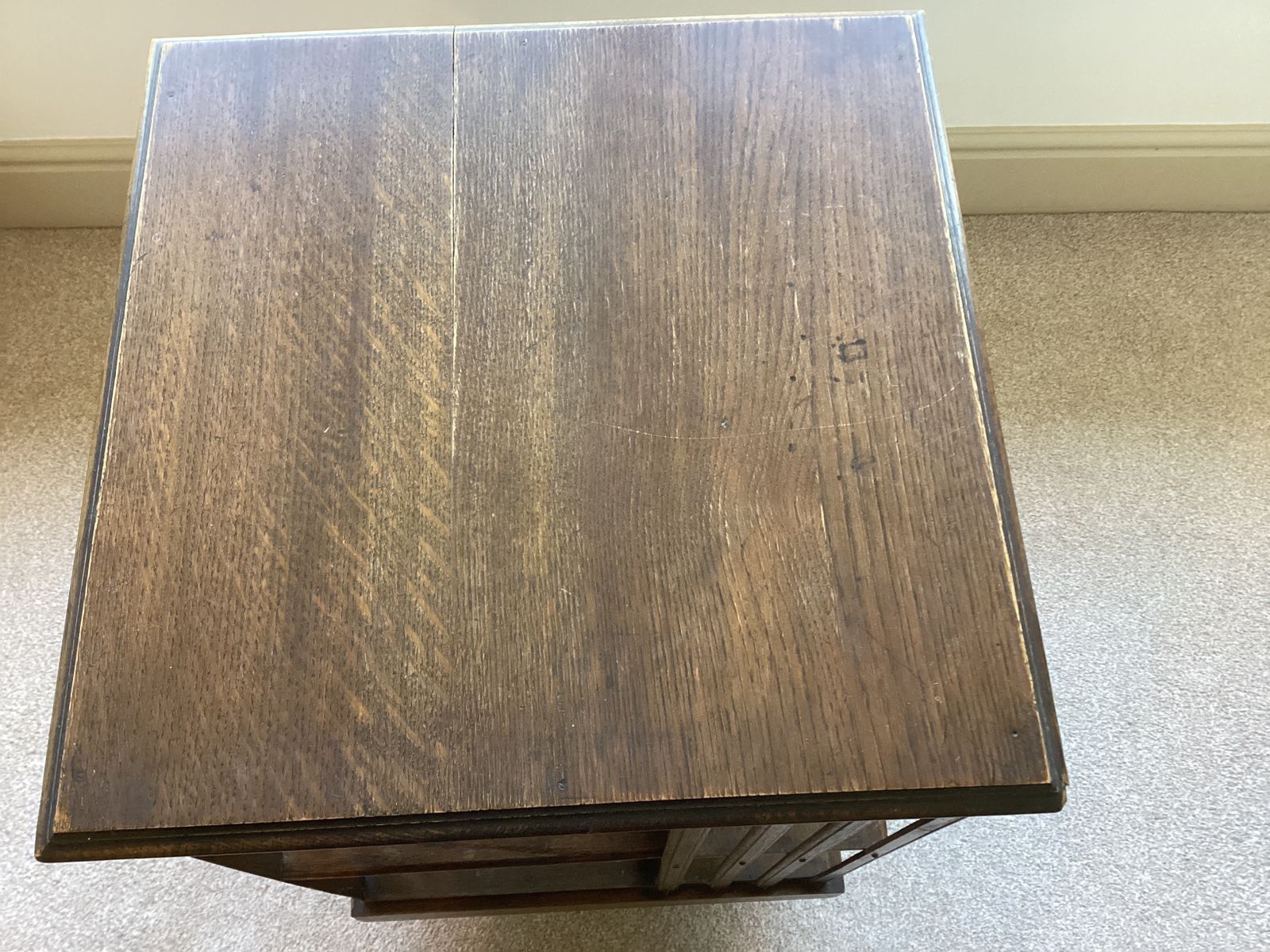 Edwardian Oak Revolving Bookcase photo furniture