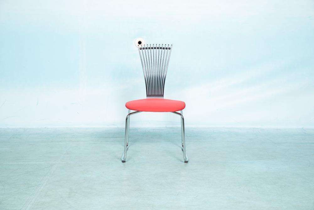 Postmodern Westnofa Totem Dining Chairs 80s Minimalist photo Furniture