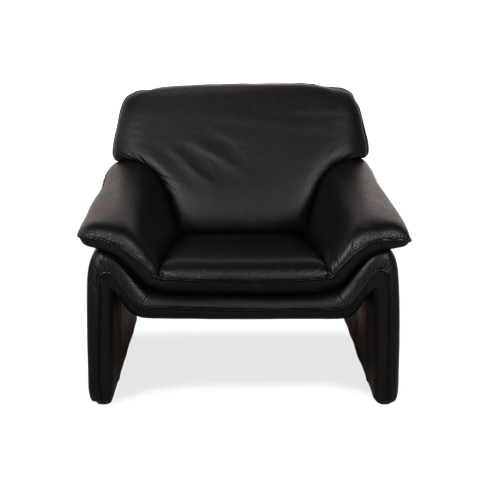 photo furniture Lauuser Atlanta Leather Armchair Black