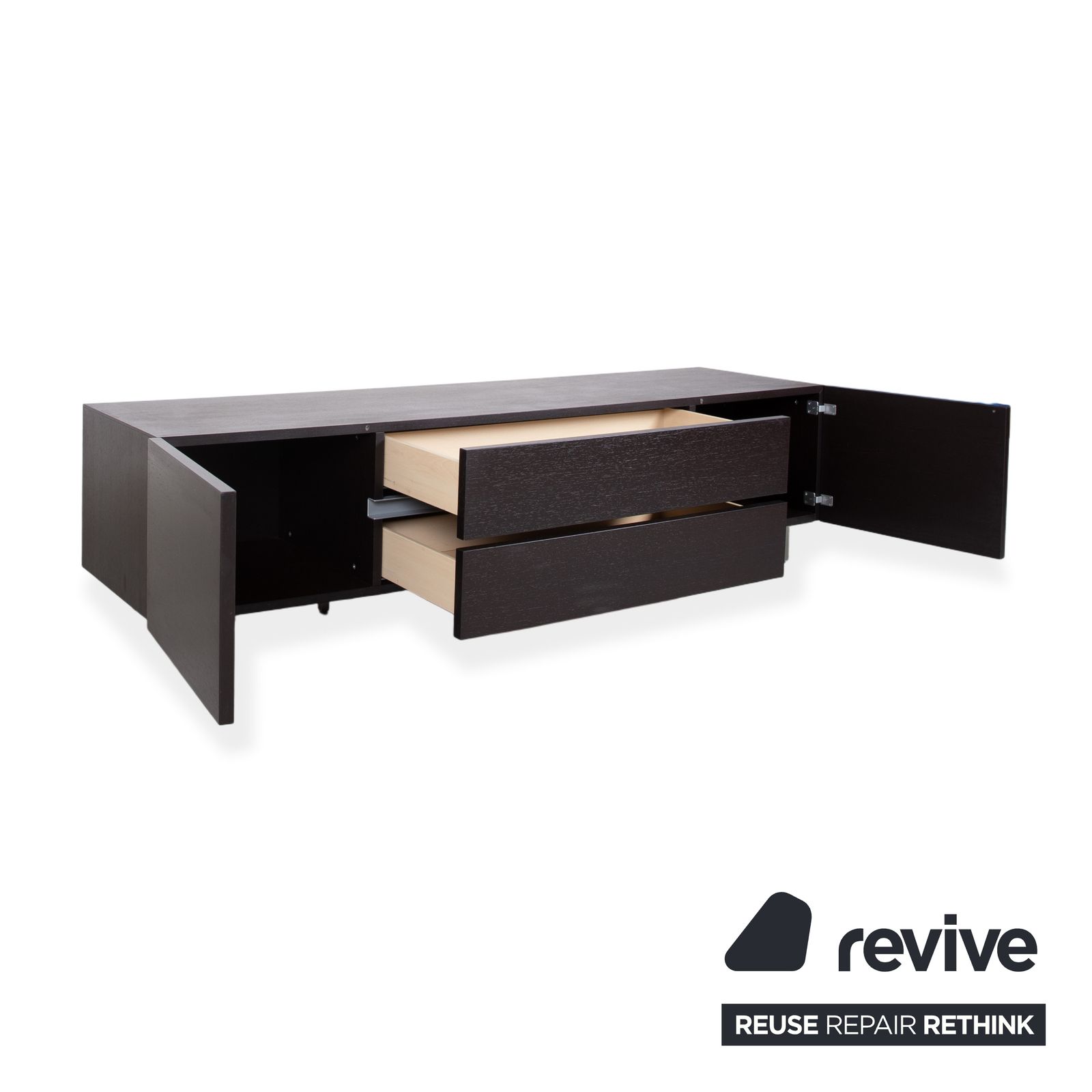 Buffet Poliform Free en bois brun foncé, fonction manuelle photo Mobilier