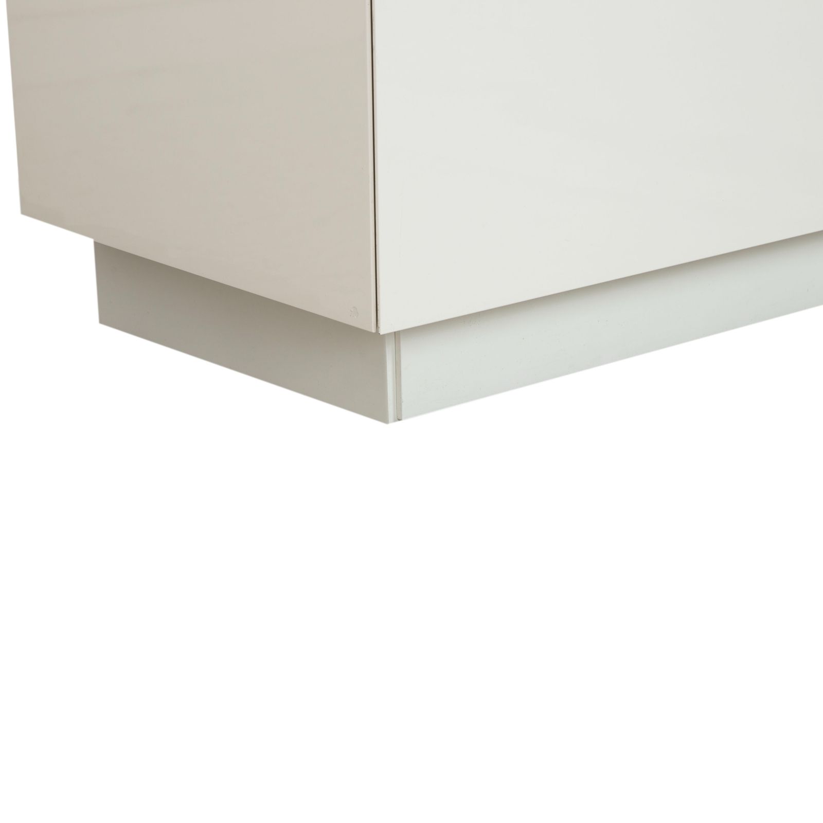 Buffet Interlübke Cube en bois laqué blanc brillant photo vintage