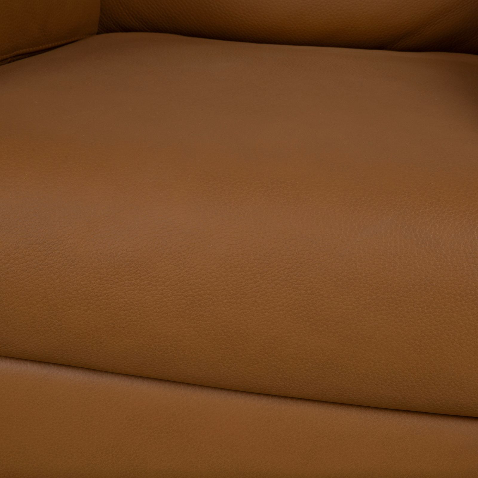 Natuzzi Leren Fauteuil Bruin Cognac photo vinterior
