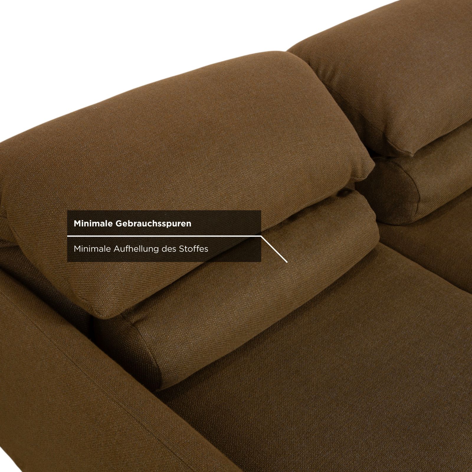 Mobilier Canapé 2 places Cor Avalanche en tissu brun bronze, à mécanisme manuel photo