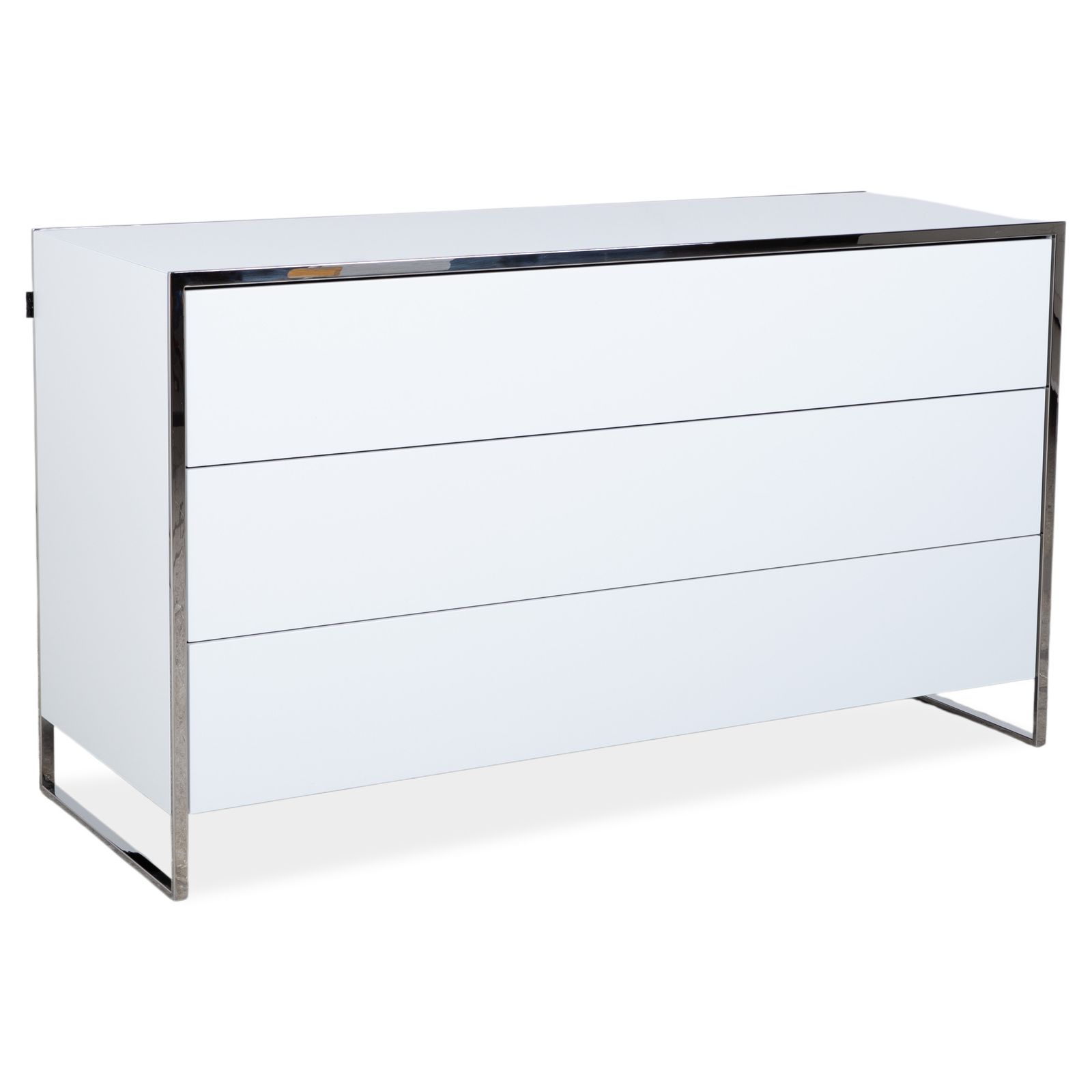Buffet Yomei Smart Night 309 blanc crème, structure en métal